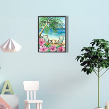 Load image into Gallery viewer, Beach-Full Round Diamond Painting-30x40cm
