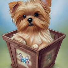 Load image into Gallery viewer, Dog-Full Round Diamond Painting-30x30cm