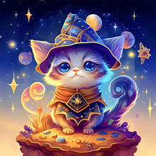 Load image into Gallery viewer, Magic Cat-Full Round Diamond Painting-30x30cm