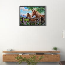 Load image into Gallery viewer, Horse-Full Round Diamond Painting-40x30cm