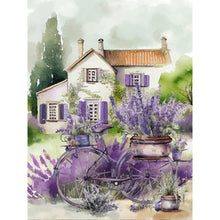 Load image into Gallery viewer, Lavender-Full Round Diamond Painting-30x40cm