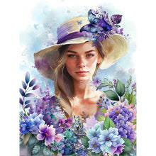 Load image into Gallery viewer, Lavender-Full Round Diamond Painting-30x40cm
