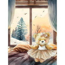 Load image into Gallery viewer, Cartoon Bear-Full Round Diamond Painting-30x40cm