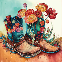 Load image into Gallery viewer, Retro Boots-Partial Special Diamond Painting-30x30cm