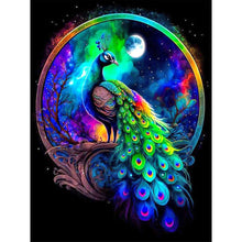 Load image into Gallery viewer, Colorful Peacock-Full Round Diamond Painting-30x40cm