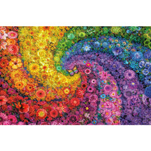 Load image into Gallery viewer, Rainbow Flowers Butterfly Swirl-Full Round Diamond Painting-70x50cm-Large Size
