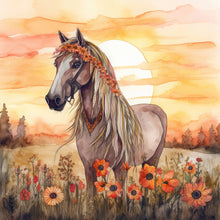 Load image into Gallery viewer, Field Horse-Full Round Diamond Painting-30x30cm