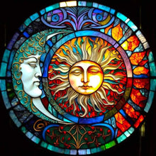 Load image into Gallery viewer, Star Moon-Full Round Diamond Painting-30x30cm