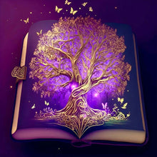 Load image into Gallery viewer, Tree Of Wisdom In Books-Full Round Diamond Painting-30x30cm
