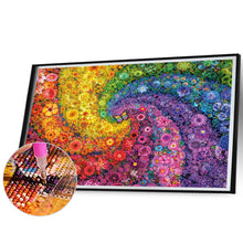 Load image into Gallery viewer, Rainbow Swirl Flower Bush-Full Square Diamond Painting-75x55cm-Large Size