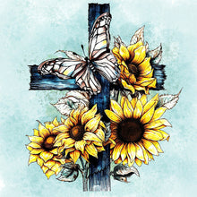 Load image into Gallery viewer, Cross-Full Round Diamond Painting-30x30cm