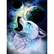 Load image into Gallery viewer, Wolf-Full Round Diamond Painting-30x40cm