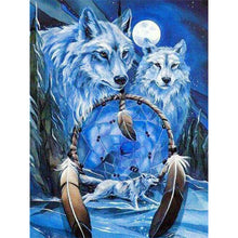 Load image into Gallery viewer, Wolf-Full Round Diamond Painting-30x40cm