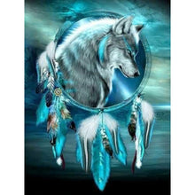 Load image into Gallery viewer, Wolf-Full Round Diamond Painting-30x40cm