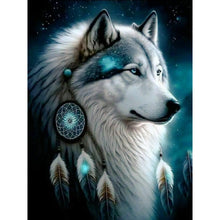 Load image into Gallery viewer, Wolf-Full Round Diamond Painting-30x40cm
