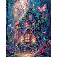 Load image into Gallery viewer, Flower House-Full Round Diamond Painting-30x40cm