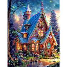 Load image into Gallery viewer, Flower House-Full Round Diamond Painting-30x40cm