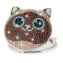 Load image into Gallery viewer, Cat-Diamond Makeup Mirror