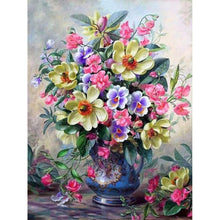 Load image into Gallery viewer, Flower-Full Round Diamond Painting-30x40cm