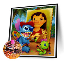 Load image into Gallery viewer, Lilo & Stitch-Full Round Diamond Painting-30x30cm