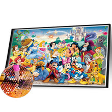 Load image into Gallery viewer, Disney-Full Round Diamond Painting-40x30cm