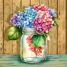 Load image into Gallery viewer, Flower-Full Round Diamond Painting-30x30cm