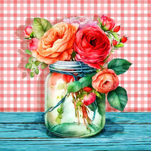 Load image into Gallery viewer, Flower-Full Round Diamond Painting-30x30cm