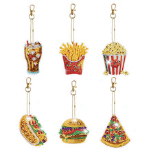 Load image into Gallery viewer, 6/8pcs/sets-Flower Animal-Double Side Drill-Diamond Painting Keychain