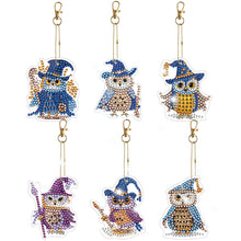 Load image into Gallery viewer, 6/8pcs/sets-Flower Animal-Double Side Drill-Diamond Painting Keychain