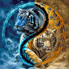 Load image into Gallery viewer, Tai Chi Tiger-Full Round Diamond Painting-40x40cm
