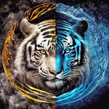Load image into Gallery viewer, Tai Chi Tiger-Full Round Diamond Painting-40x40cm