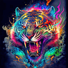 Load image into Gallery viewer, Tai Chi Tiger-Full Round Diamond Painting-40x40cm
