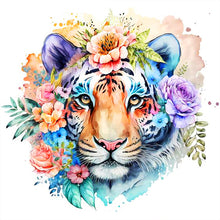 Load image into Gallery viewer, Tai Chi Tiger-Full Round Diamond Painting-40x40cm