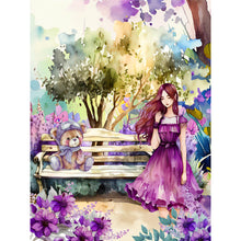 Load image into Gallery viewer, Lavender-Full Round Diamond Painting-30x40cm