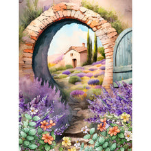 Load image into Gallery viewer, Lavender-Full Round Diamond Painting-30x40cm
