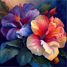 Load image into Gallery viewer, Hibiscus-Full Round Diamond Painting-30x30cm