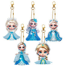 Load image into Gallery viewer, 5/6pcs Sets-Cartoon Animal-Double Side Drill-Diamond Keychain