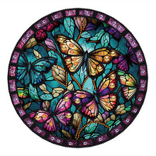 Load image into Gallery viewer, Stained Glass Butterfly-Partial Special Diamond Painting-30x30cm