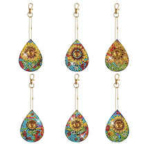 Load image into Gallery viewer, 6pcs/sets-Flower/Beauty-Double Side Drill-Diamond Keychain