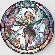 Load image into Gallery viewer, Stained Glass Elf-Full Round Diamond Painting-30x30cm