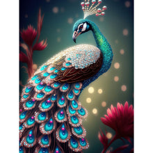 Load image into Gallery viewer, Peacock-Full Round Diamond Painting-30x40cm
