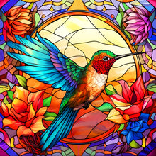 Load image into Gallery viewer, Stained Glass Animal-Full Round Diamond Painting-30x30cm