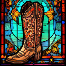 Load image into Gallery viewer, Stained Glass Chelsea-Full Round Diamond Painting-30x30cm