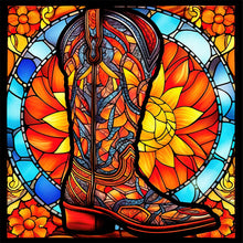 Load image into Gallery viewer, Stained Glass Chelsea-Full Round Diamond Painting-30x30cm