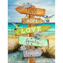 Load image into Gallery viewer, Beach Sign-Full Round Diamond Painting-30x40cm