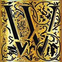 Load image into Gallery viewer, 24 Alphabet-Diamond Sticker