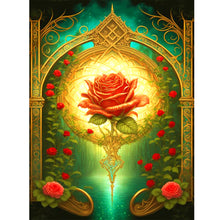 Load image into Gallery viewer, Rose-Full Round Diamond Painting-30x40cm