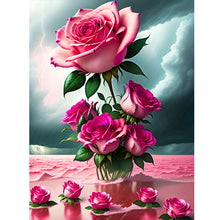 Load image into Gallery viewer, Rose-Full Round Diamond Painting-30x40cm