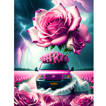 Load image into Gallery viewer, Rose-Full Round Diamond Painting-30x40cm