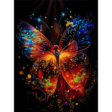 Load image into Gallery viewer, Butterfly-Full Round Diamond Painting-30x40cm